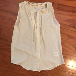 Sleeveless button down Michael kors shirt